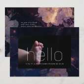 moderne hallo foto donker paars lijst (Voorkant / Achterkant)