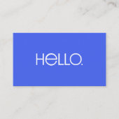 Moderne "Hallo" typografie ontwerp Visitekaartje (Voorkant)