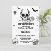 Moderne Halloween Boos Voor I Dos Vrijgezellenfees Kaart (Staand voorkant)