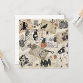 Moderne  halloween briefkaarten (Voorkant / Achterkant in situ)