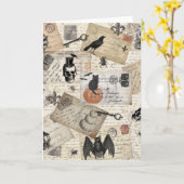 Moderne halloween briefkaarten (Gele Bloem)