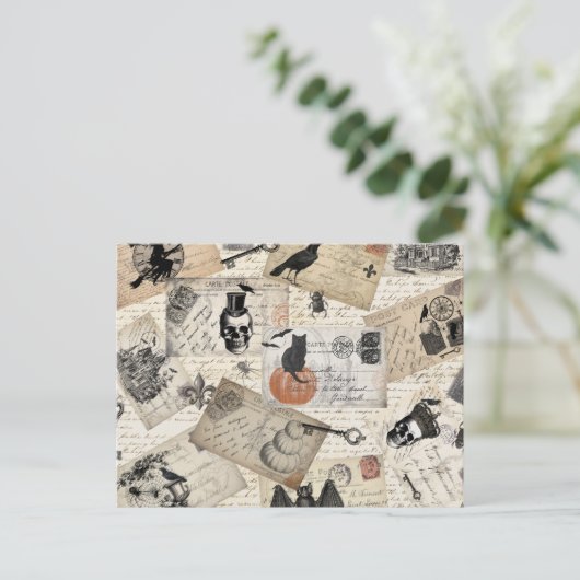 Moderne  halloween briefkaarten (Staand voorkant)