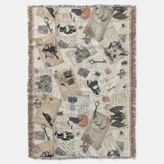 moderne halloween briefkaarten deken (Voorkant Verticaal)