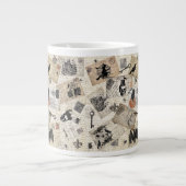 Moderne  halloween briefkaarten grote koffiekop (Voorkant)