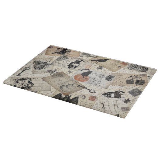 Moderne  halloween briefkaarten snijplank (Hoek)