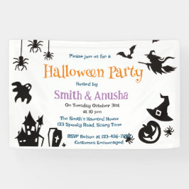 Moderne Halloween-feestbanner voor volwassenen – E Spandoek