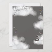 Moderne Halloween-feestuitnodiging voor tieners Kaart (Achterkant)