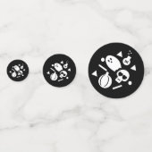 Moderne Halloween Geest Skelet Confetti (Voorkanten)