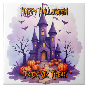 Moderne Halloween Griezelen Cute Collectie Tegeltje
