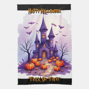 Moderne Halloween Griezelen Cute Collectie Theedoek