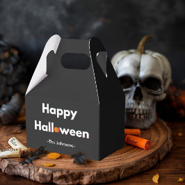 Moderne Halloween gunstbox – gepersonaliseerd Bedankdoosjes