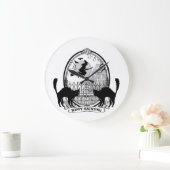 moderne  Halloween-heks Grote Klok (Huis)