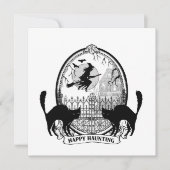 moderne  Halloween heks Kaart (Voorkant)