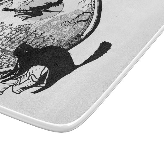 moderne  Halloween-heks Snijplank (Hoek)