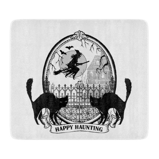 moderne  Halloween-heks Snijplank (Voorkant)