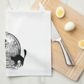 moderne Halloween-heks Theedoek (Quarter Fold)