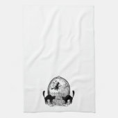 moderne  Halloween-heks Theedoek (Verticaal)