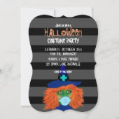 Moderne Halloween Heks Volwassen Kostuum Party Kaart (Voorkant)