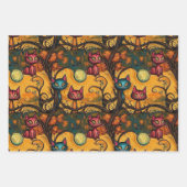 Moderne Halloween katten Inpakpapier Vel (Voorkant 2)
