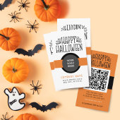 Moderne Halloween kortingscode Visitekaartjes