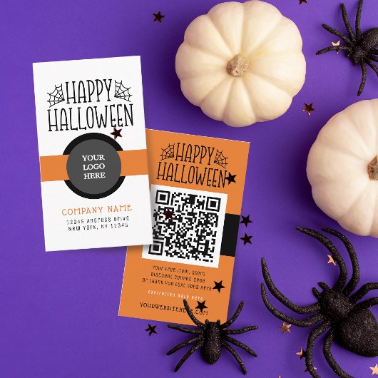 Moderne Halloween kortingscode Visitekaartjes