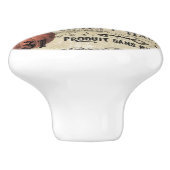 moderne  halloween kraai en pompoen keramische knop (Zijkant)