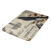 moderne  halloween kraai en schedel badmat (Gekanteld)