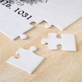 moderne  halloween kraai en schedel legpuzzel (Zijkant)