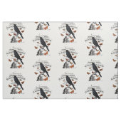 moderne  halloween kraai en schedel stof (Yard (91,4 cm))