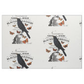 moderne  halloween kraai en schedel stof (Fat Quarter)