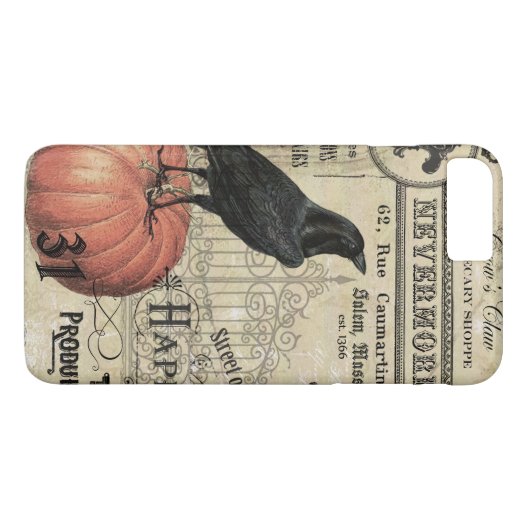 MODERNE  HALLOWEEN KROW EN PUMPKIN Case-Mate iPhone CASE (Achterkant (Horizontaal))