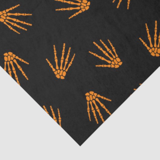 Moderne  Halloween Oranje Botten Tissuepapier (Detail)