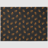 Moderne  Halloween Oranje Botten Tissuepapier (Voorkant)