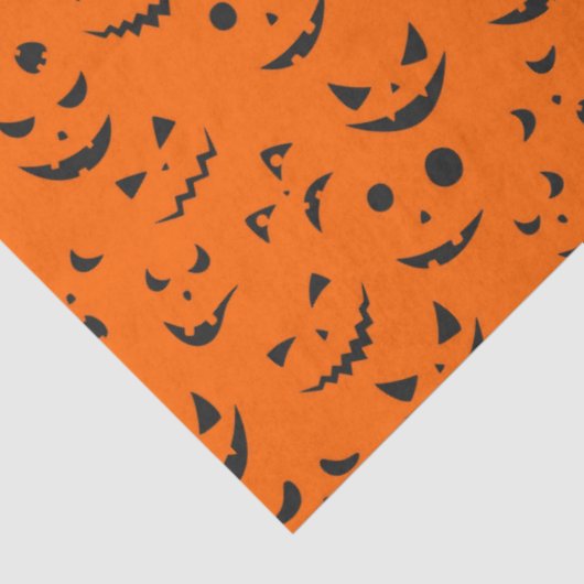 Moderne Halloween Oranje pompoen Tissuepapier (Detail)
