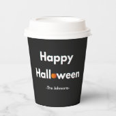 Moderne Halloween papieren bekers – gepersonalisee (Voorkant)