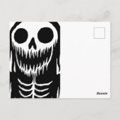 Moderne Halloween Party Duivelsschedel Briefkaart (Achterkant)