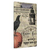 moderne  halloween pompoen en kraai klembord (Rechts)