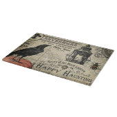 moderne  halloween pompoen en kraai snijplank (Hoek)