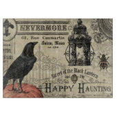 moderne  halloween pompoen en kraai snijplank (Voorkant)