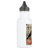 moderne  halloween pompoen en kraai waterfles  (Links)