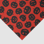 Moderne  Halloween Red Pumpkin Tissuepapier (Detail)