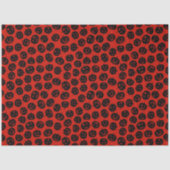 Moderne  Halloween Red Pumpkin Tissuepapier (Voorkant)