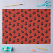 Moderne Halloween Red Skull Tissuepapier (Craft)