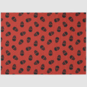 Moderne Halloween Red Skull Tissuepapier (Voorkant)