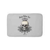 Moderne  halloween schedel en kroon badmat (Voorkant)