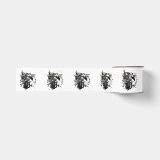 Moderne Halloween schedel Grosgrain Lint