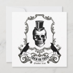 Moderne  halloween schedel kaart