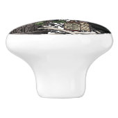 Moderne  halloween schedel keramische knop (Zijkant)