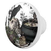 Moderne  halloween schedel keramische knop (Rechts)