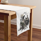 Moderne halloween schedel korte tafelloper (Voorbeeld)